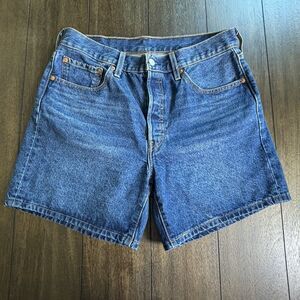 Levi's 501 Denim Shorts Red Tab Button Fly W 31  6" Inseam NEW